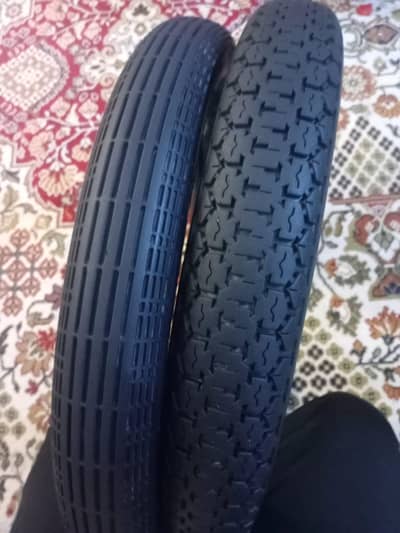 125 TYRE FRONT AND BACK WITH TUBE