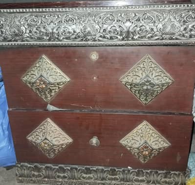 Two side Tables  double drawers