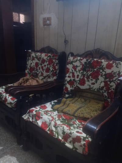 wood sofa set for sell . . . . . arjant
