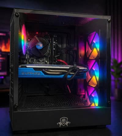i7 4790 + RX 590 8GB Gaming PC 16 GB RAM, SSD + 1TB storage. RGB case