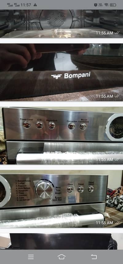 bompani company  microwave oven