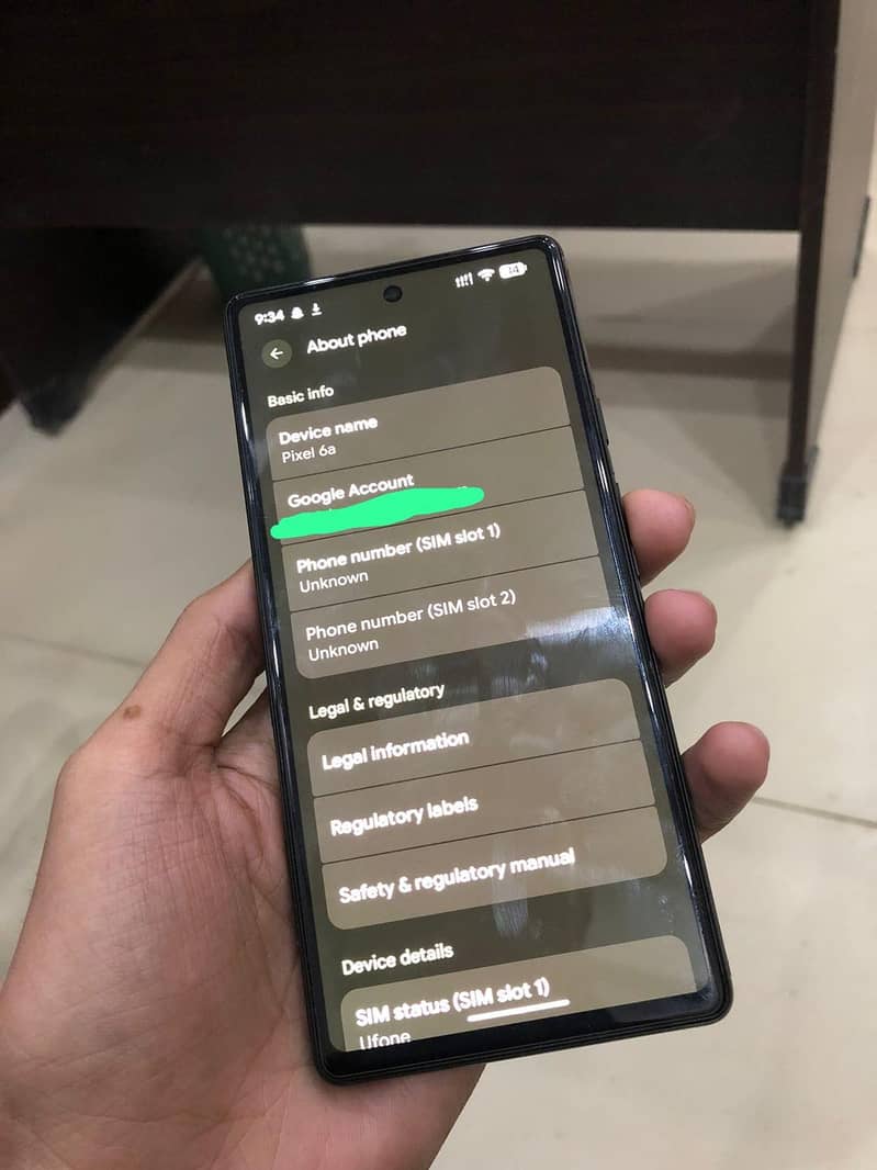Google Pixel 6A CBID 5