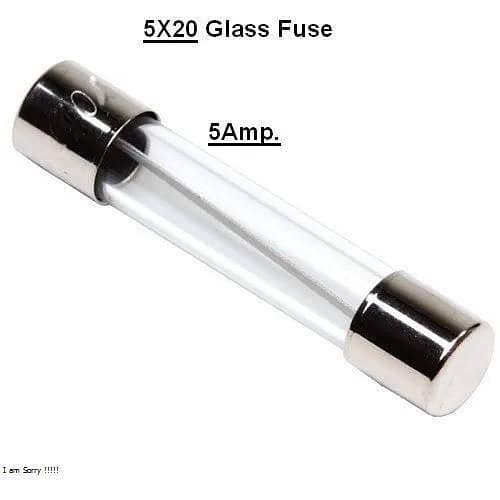 Fuse 5 Amp 12pcs pack, Fast-Blow Fuse 5 Amp 5x20mm