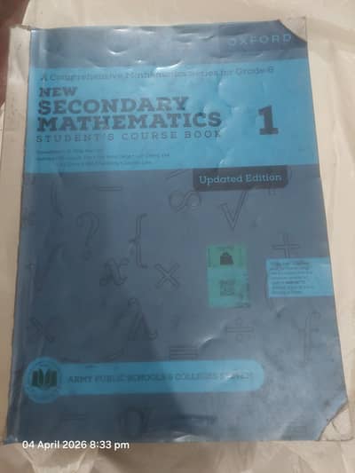 APSACS CLASS 6 BOOKS USED