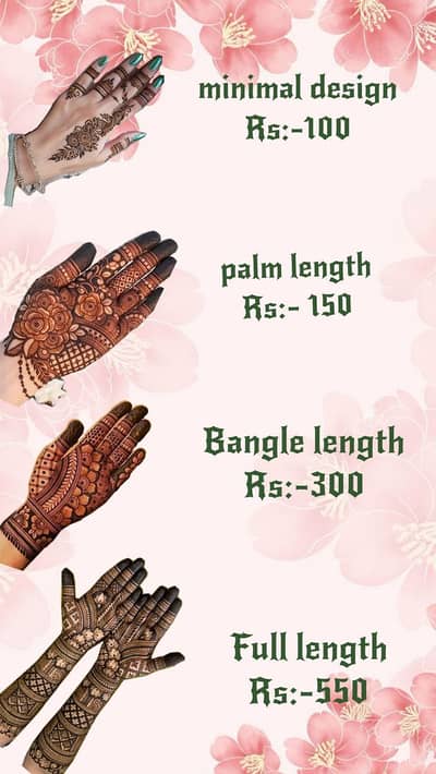 Professional Mehendi Artist Available | Bridal & Party Mehndi | Affor