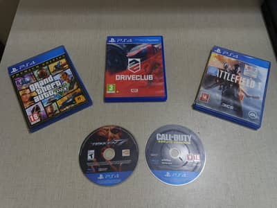 PS 4 cds in mint condition