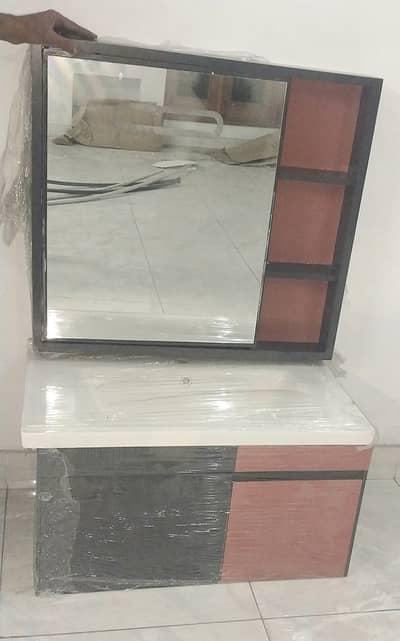 3 Piece pvc vanity set including mirror