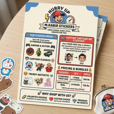 sticker,s for , books , tv , wall , and we turn your face in cartoon