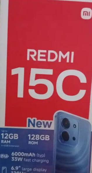 Redmi 15c brand new one day use