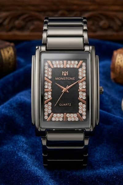 men's watche in moonstone