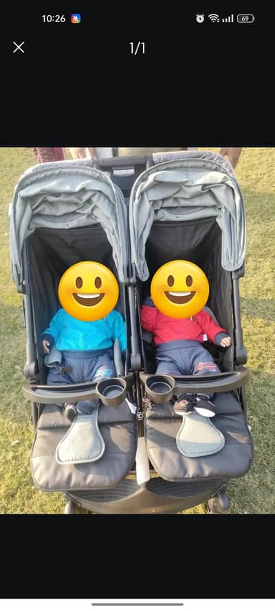 twins pram kiddilo
