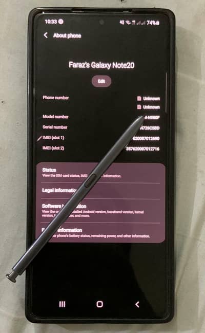 samsung  Note 20 approved