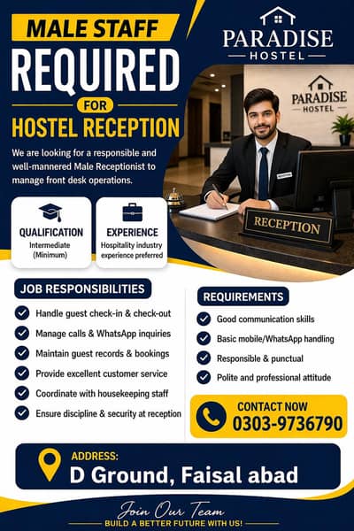 Hostel Receptionist
