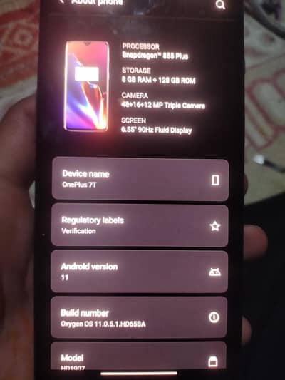 one plus 7t good condition 10 by 8 all working