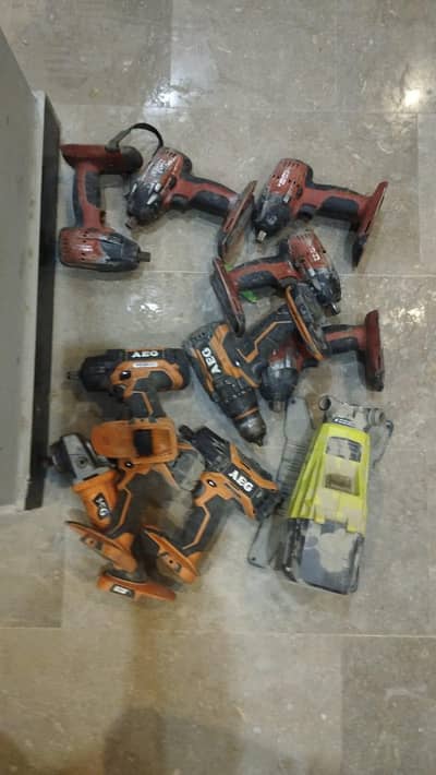 aeg Ridgid 18v hilti 22v