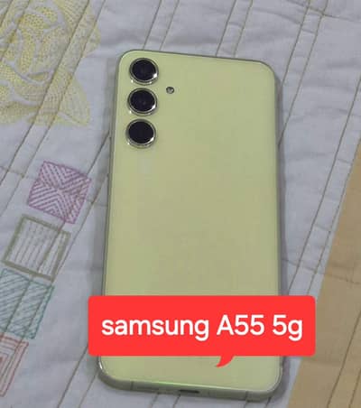 Samsung galaxy A55 5g (8+8/128) lime colour