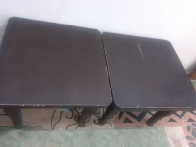 Wooden table set of three