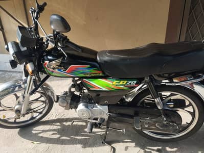 Honda CD 70 Black (2018) - Spider Alloy Rims - First Owner