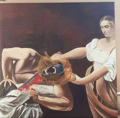 oil painting on canvas