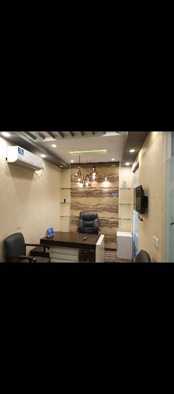 NEAR 26 VIP LAVISH FURNISHED OFFICE FOR RENT 6 EXECUTIVE CHAMBER 3 WASHROOM 3 SIDE CORNER WITH LIFT 24/7 ACCESS