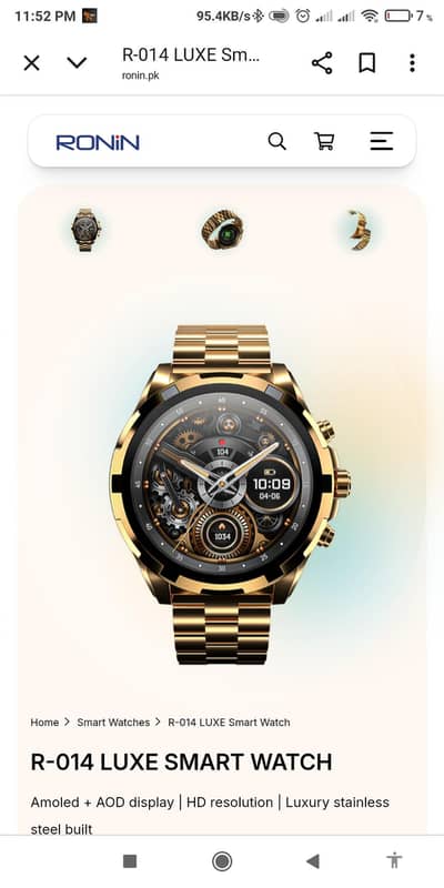 ronin r014 smart watch