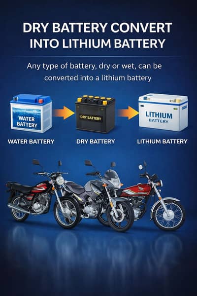 Lithium battery honda 125cc/ YBR/ GS150 etc