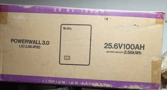 For Sale: Knox Powerwall 3.0 – 2.56kWh (25.6V 100Ah) – Like New! 10/10