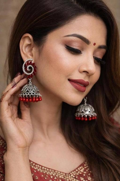 Traditional Oxidized Jhumka Earrings