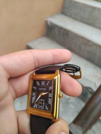 Cartier Style Men Watch – Excellent Condition