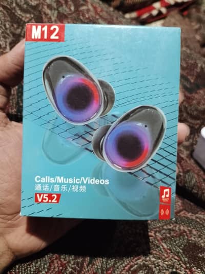 Airburds M12 Brand New Check Warranty k sath