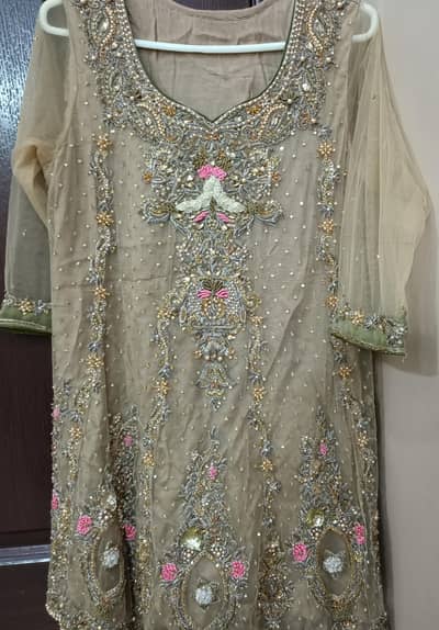 Olive Beige Net airline shirt