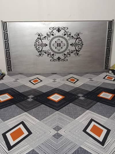 King Size bed with 2 side tables