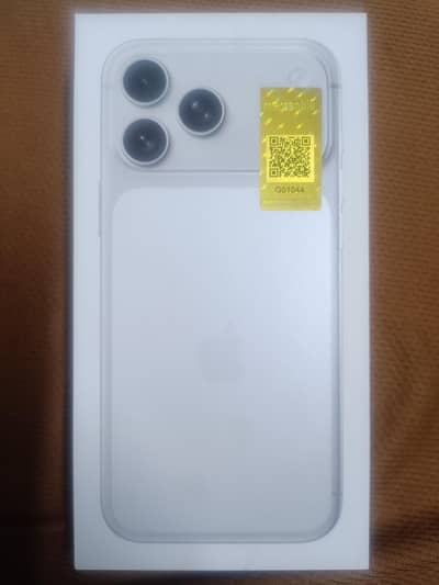 iphone 17 pro max silver 256 official warranty box seal pack