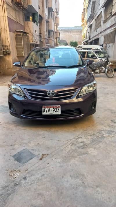 Toyota Corolla Gli 2013 Red Wine