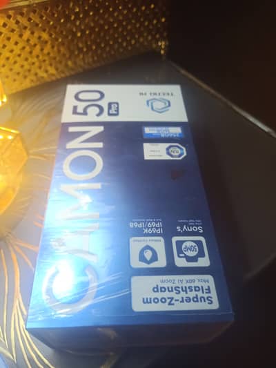 Camon 50 pro Full warranty just box open