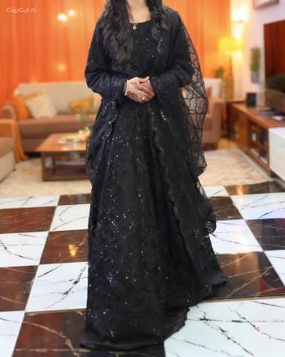 Beautiful Black Lehenga (Single Use, Excellent Condition)