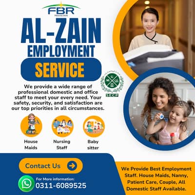 Maids / House Maids / cook / House chef Baby Sitter maid available etc