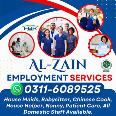 Maids / House Maids / cook / House chef / Baby Sitter maid available