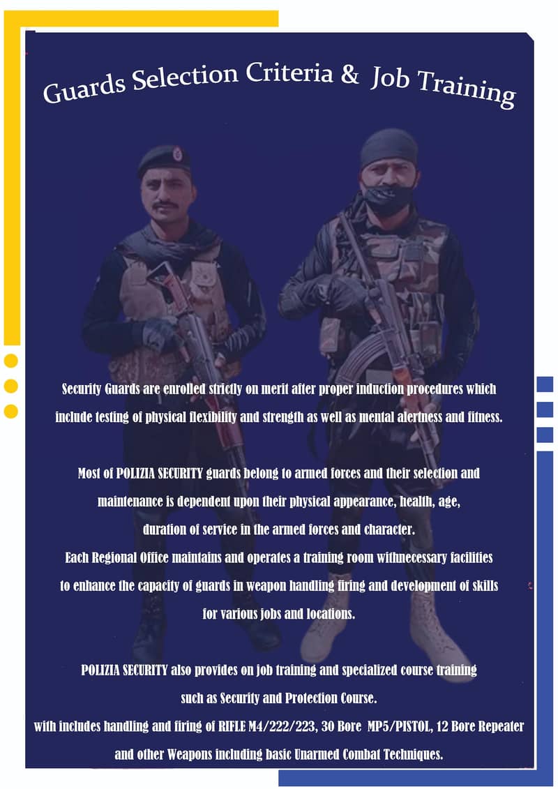 Security Guard's| Security Supervisors| Protection Squad| & much more. 5