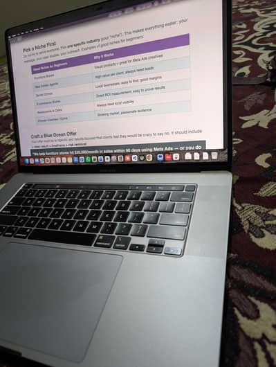 MacBoo pro 2019 model - i7/16 gb ram and 4gb gpu