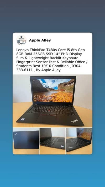 lenovo ThinkPad T480s