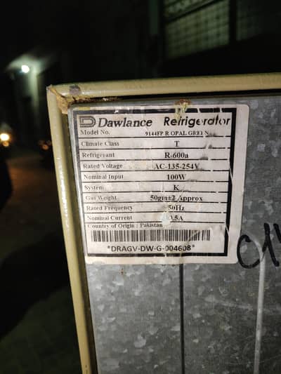 I am selling my refrigerator