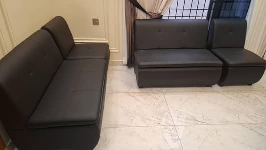 HABITT Lazo Executive Sofa Set – Premium Leatherette Office Sofa