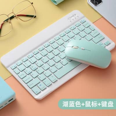Bluetooth Keyboard and Mouse Set for Tablet PC wireless backkit