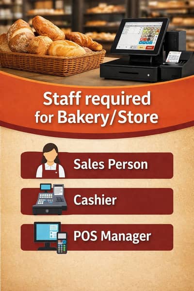 Bakery/Store staff required (Experienced)