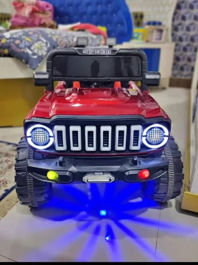 Kids car jeep, remote control and manual, dual motor (Big Model)