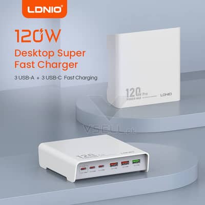LDNIO 120W Multi-ports Desktop Charging Station - Q605