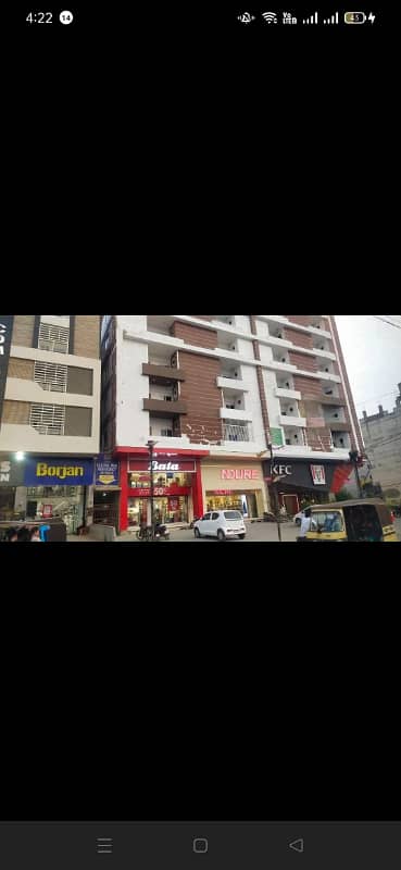 Showrooms Size Shop 12x90 Ideal For Brand Franchise Laboratory or other business Main University Adjacent KFC And Kababjees in Block 7 Gulistan e Jauhar