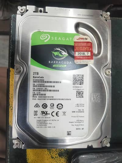 2 TB Seagate Sata Hard Drive Health 100% Full Of Data Like Movies Etc