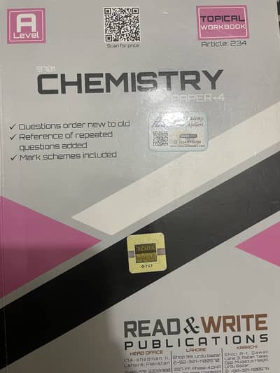 Chemistry A level paper 4 past paper